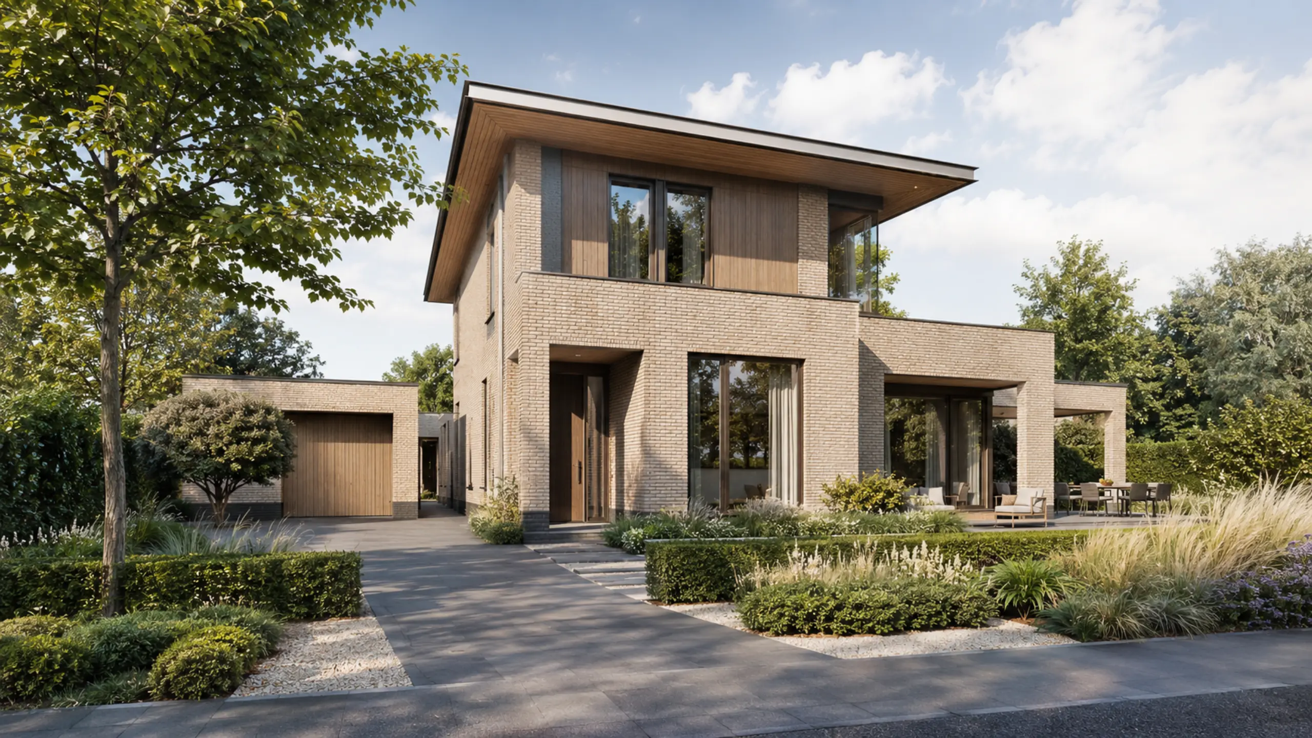 Architectural visualisation of a contemporary building design